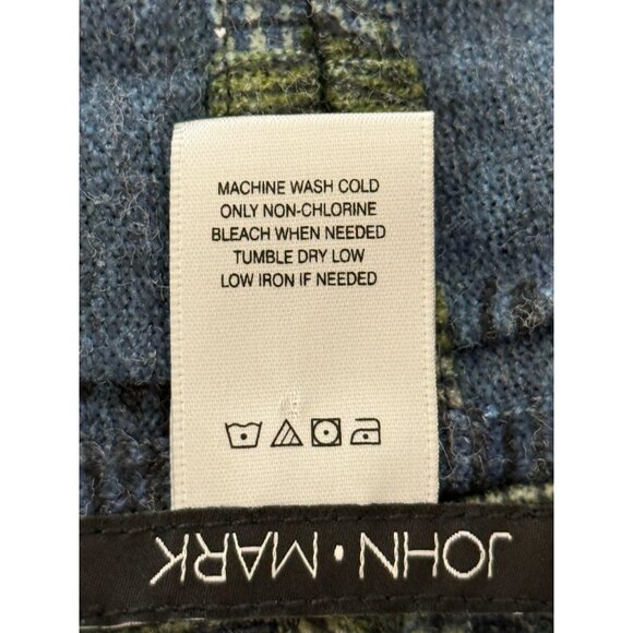 John Mark Womens Open Front Cardigan Art to Wear Blue Green Size M - Picture 7 of 7